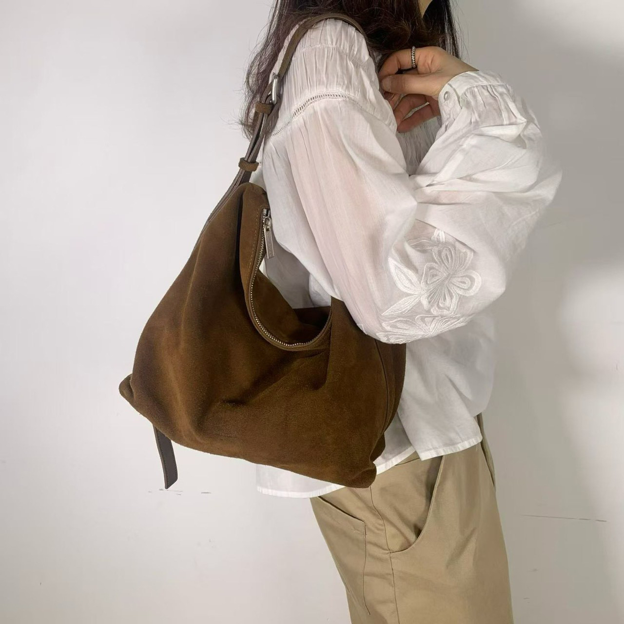 A10.日常大容量麂皮托特包