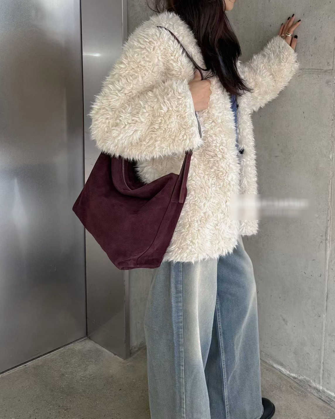 A10.日常大容量麂皮托特包