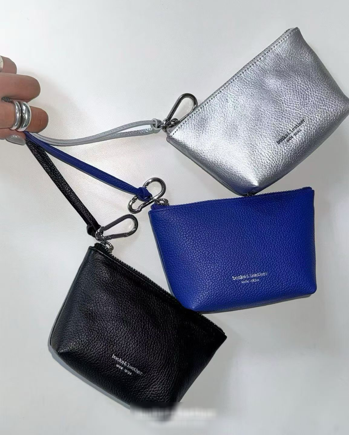 A05.質感真皮手拿收納(大)包