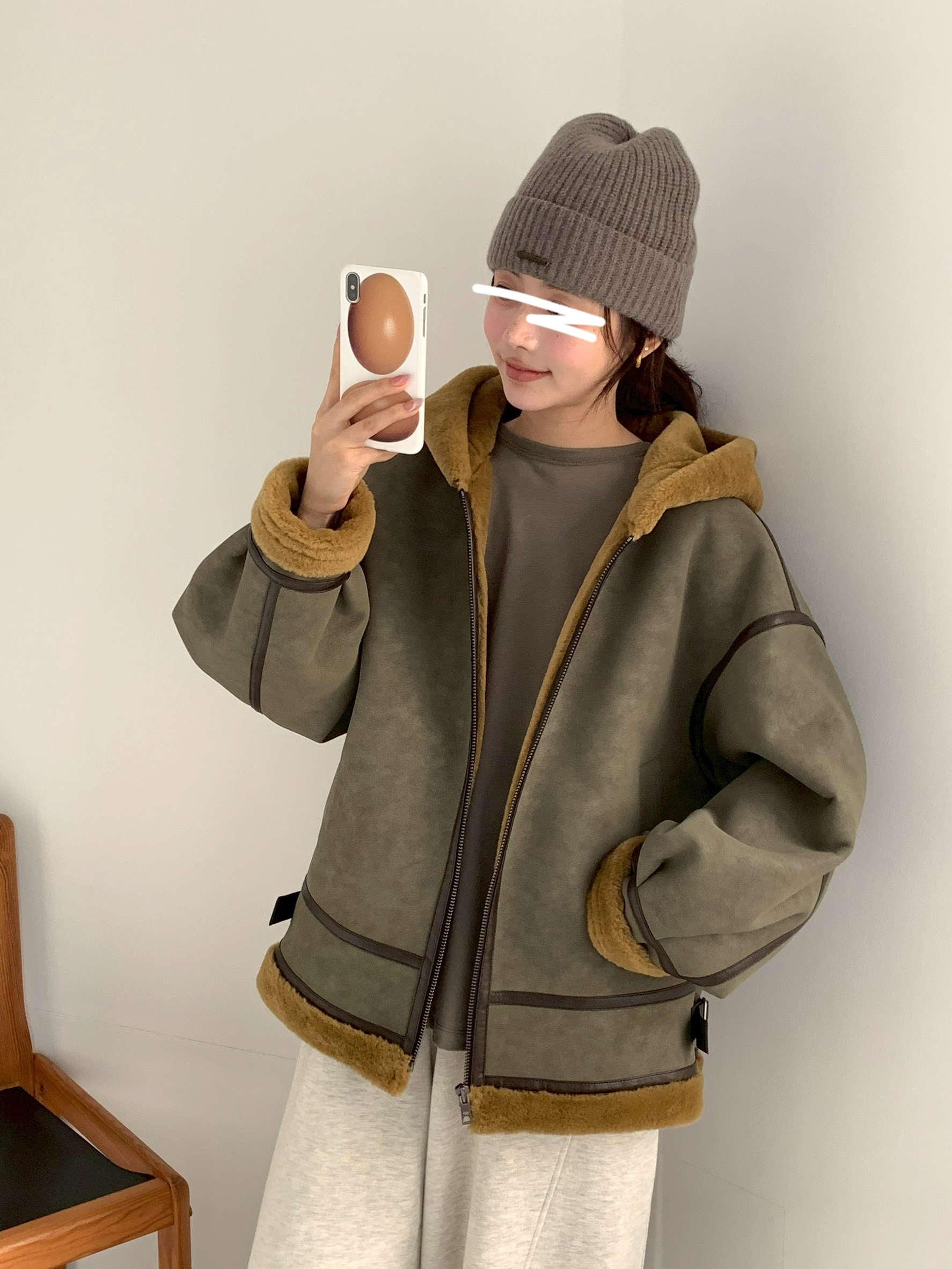 B16.高級Baby駝羊毛保暖針織帽