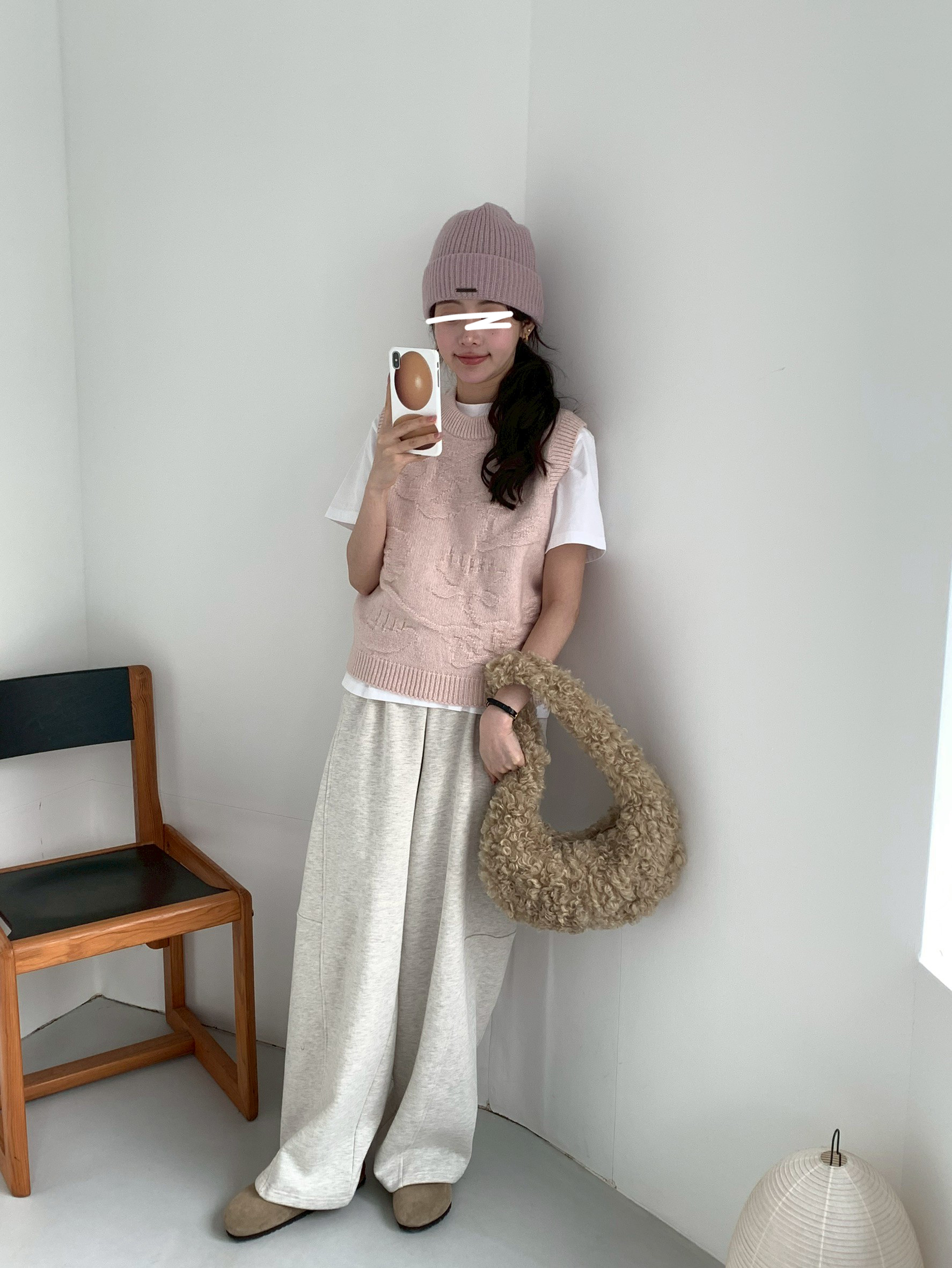 B16.高級Baby駝羊毛保暖針織帽