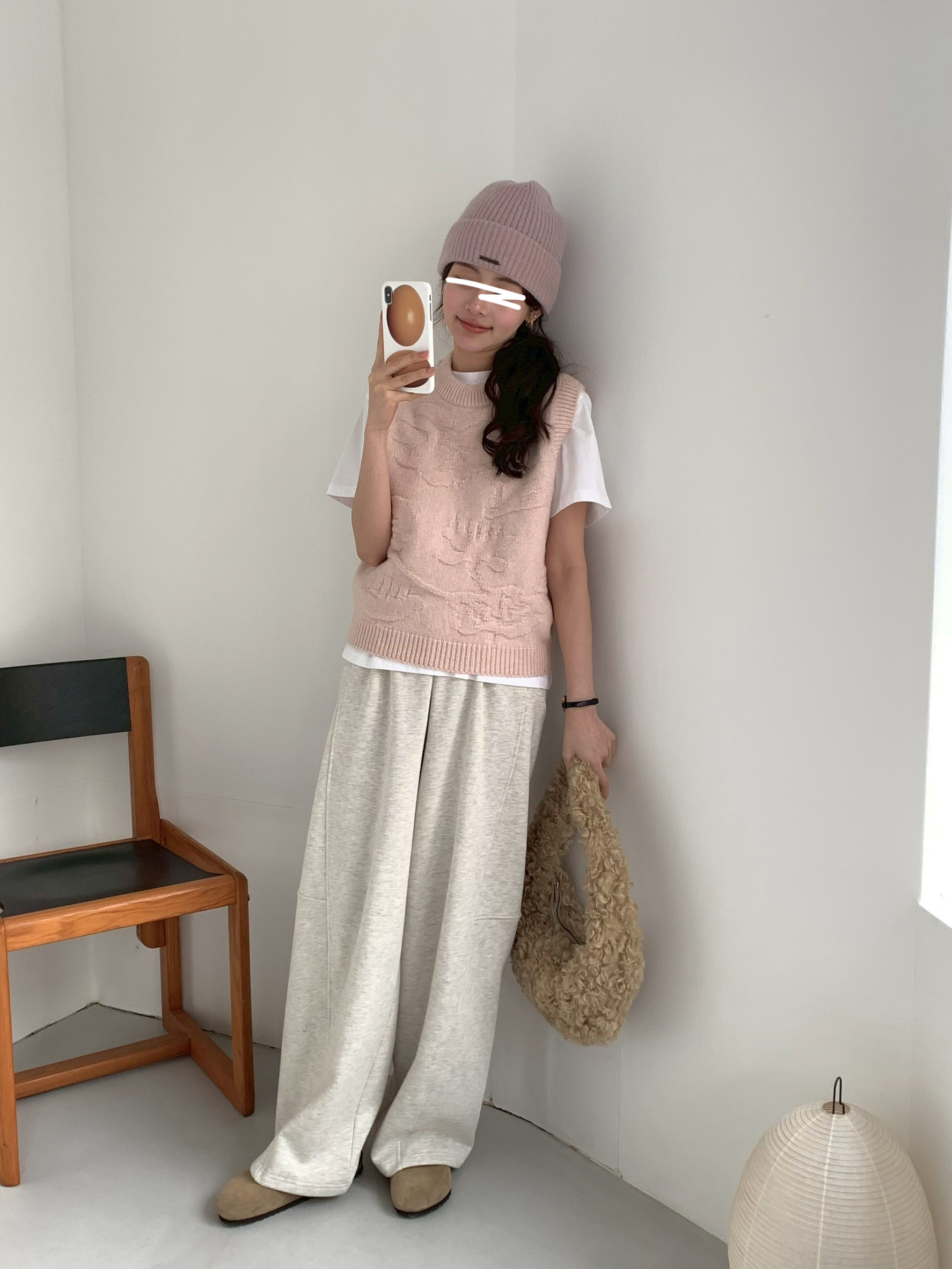 B16.高級Baby駝羊毛保暖針織帽