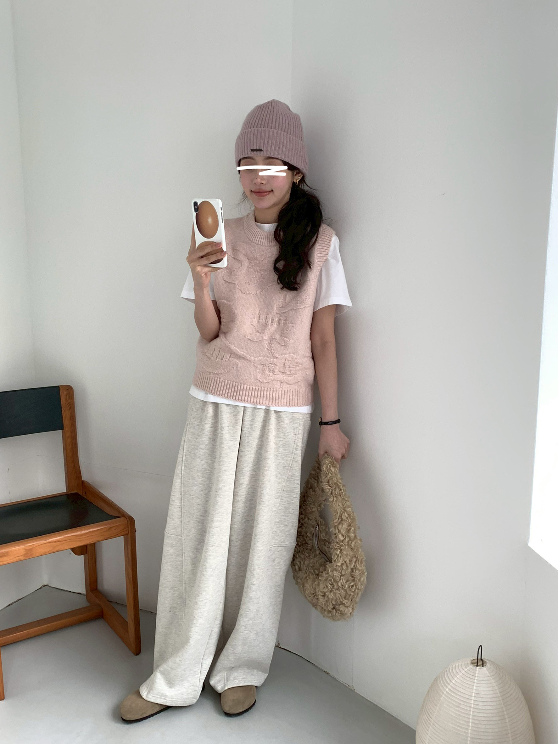 B16.高級Baby駝羊毛保暖針織帽