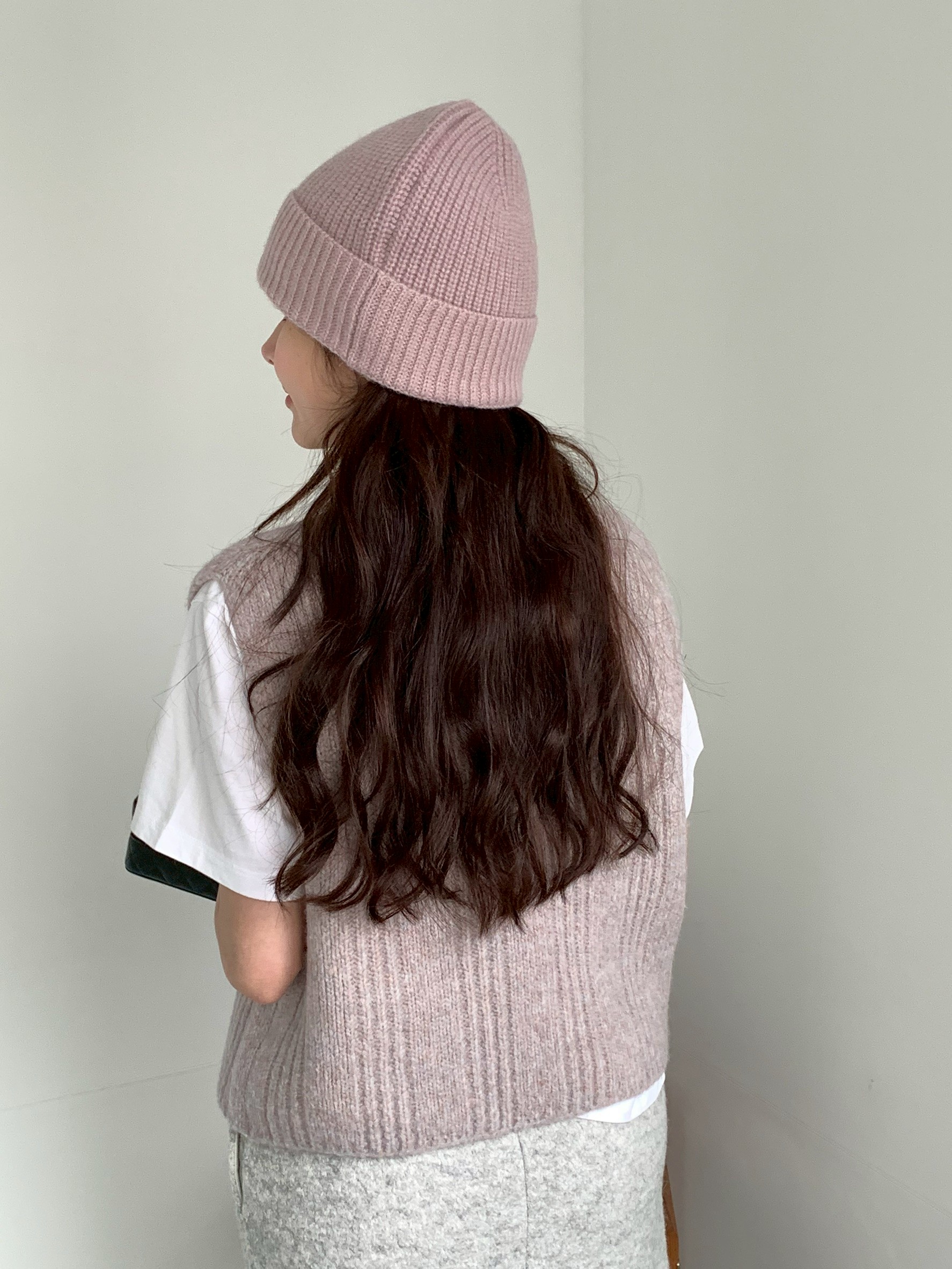 B16.高級Baby駝羊毛保暖針織帽