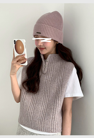B16.高級Baby駝羊毛保暖針織帽