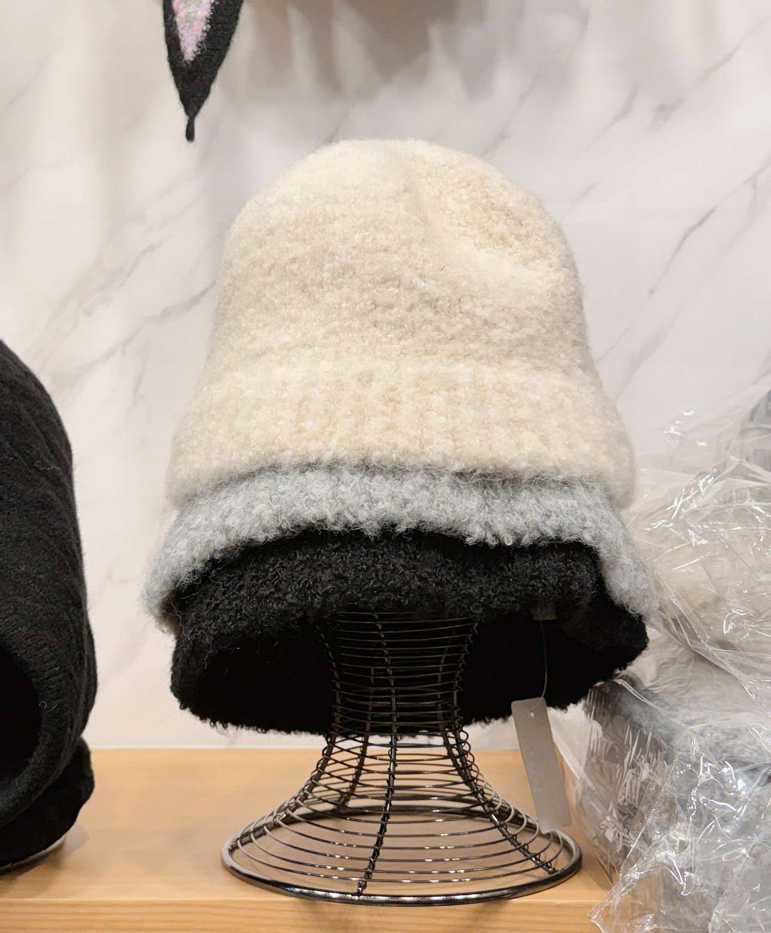 A37.QQ毛小臉羊毛帽