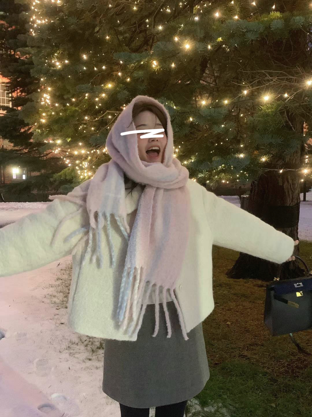 C21.柔美流蘇駝羊毛圍巾(無刺繡款)