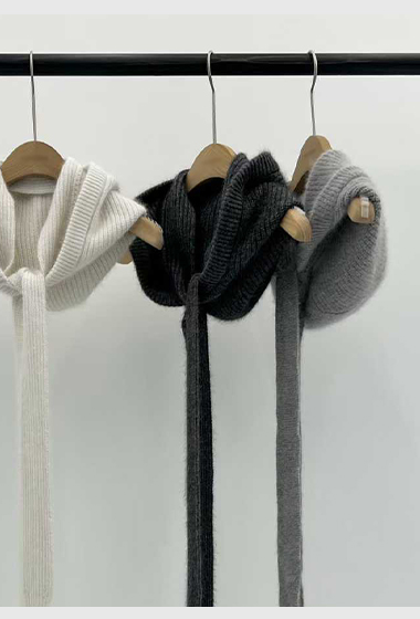 B57.大V家浣熊羊毛連帽披肩