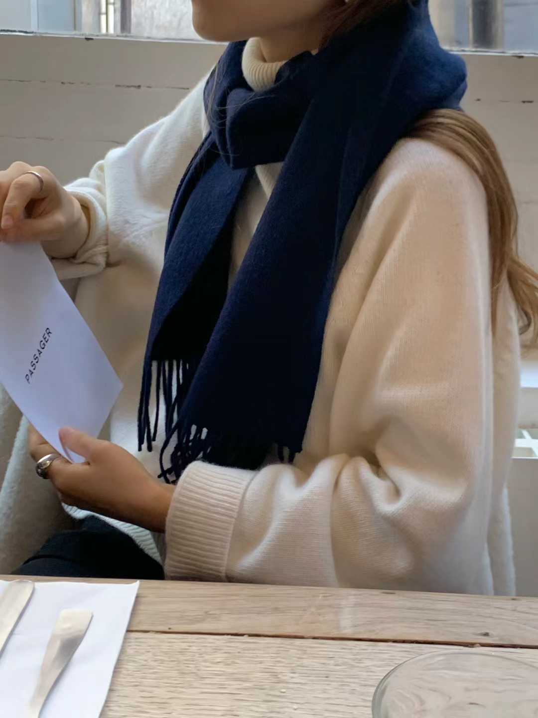 A12.顏值家100%WOOL多彩亮眼圍巾