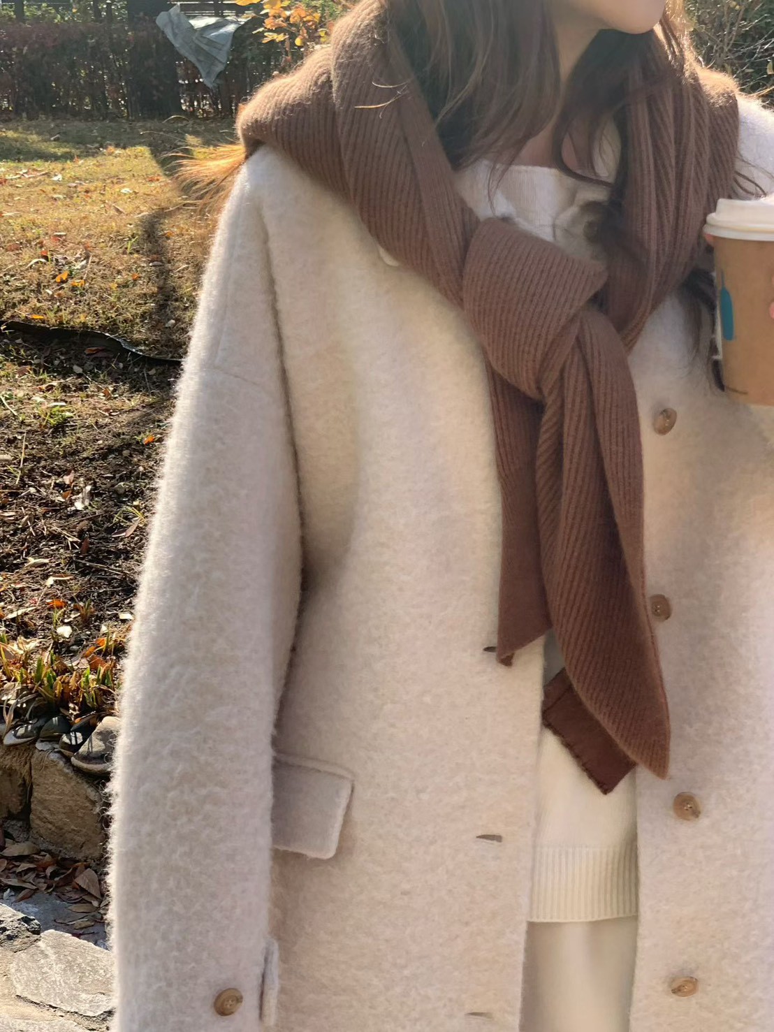 A22.大V家浣熊溫柔披肩圍巾