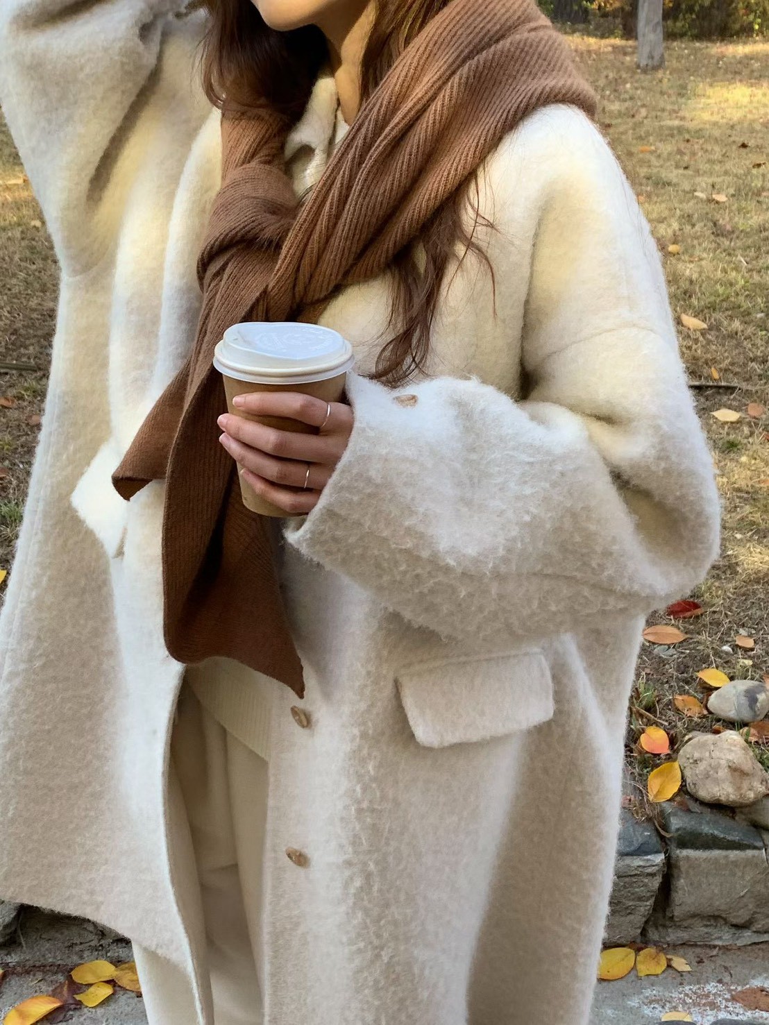 A22.大V家浣熊溫柔披肩圍巾