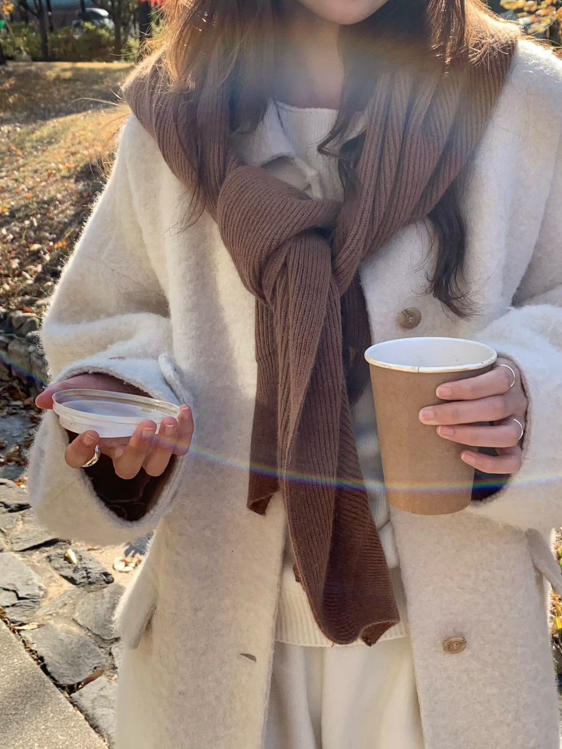 A22.大V家浣熊溫柔披肩圍巾