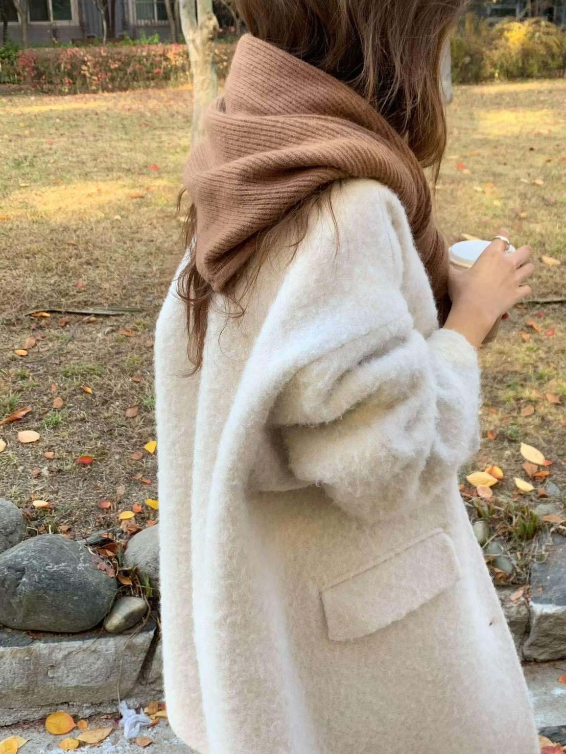 A22.大V家浣熊溫柔披肩圍巾