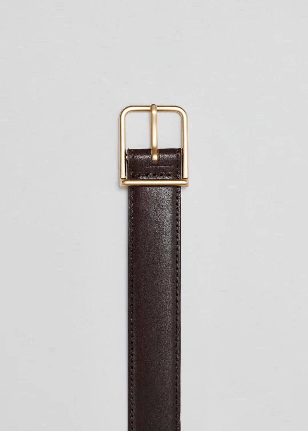 質感家金色釦環皮帶