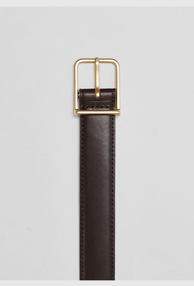 質感家金色釦環皮帶