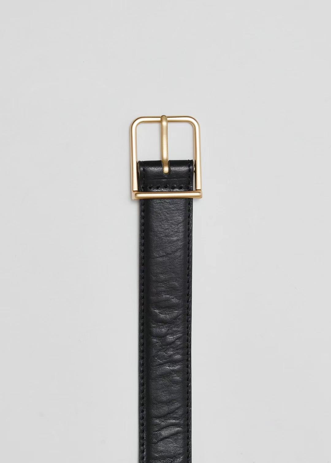 質感家金色釦環皮帶