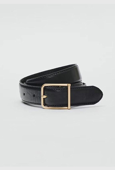 質感家金色釦環皮帶