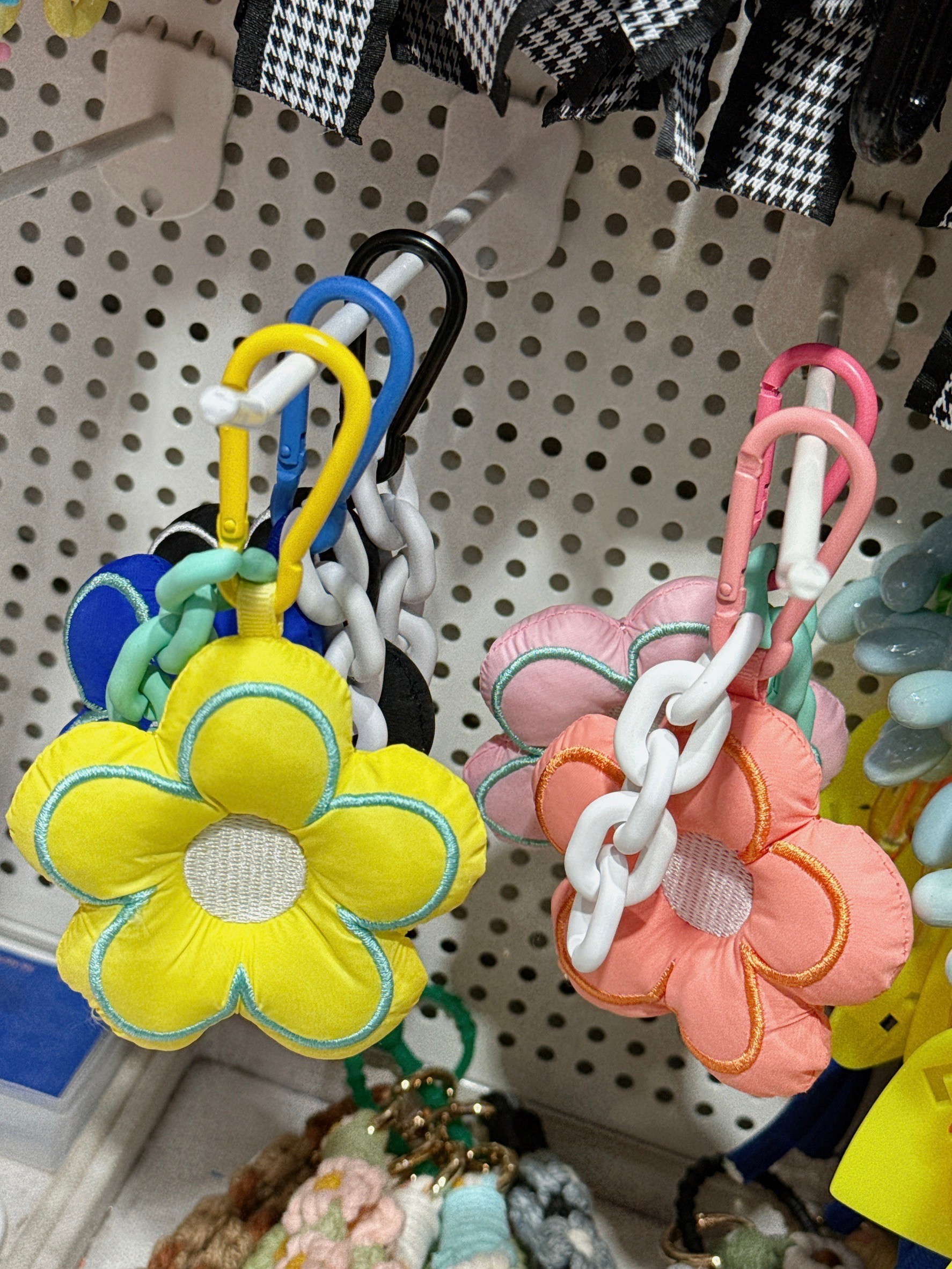 韓國立體繽紛小花吊飾