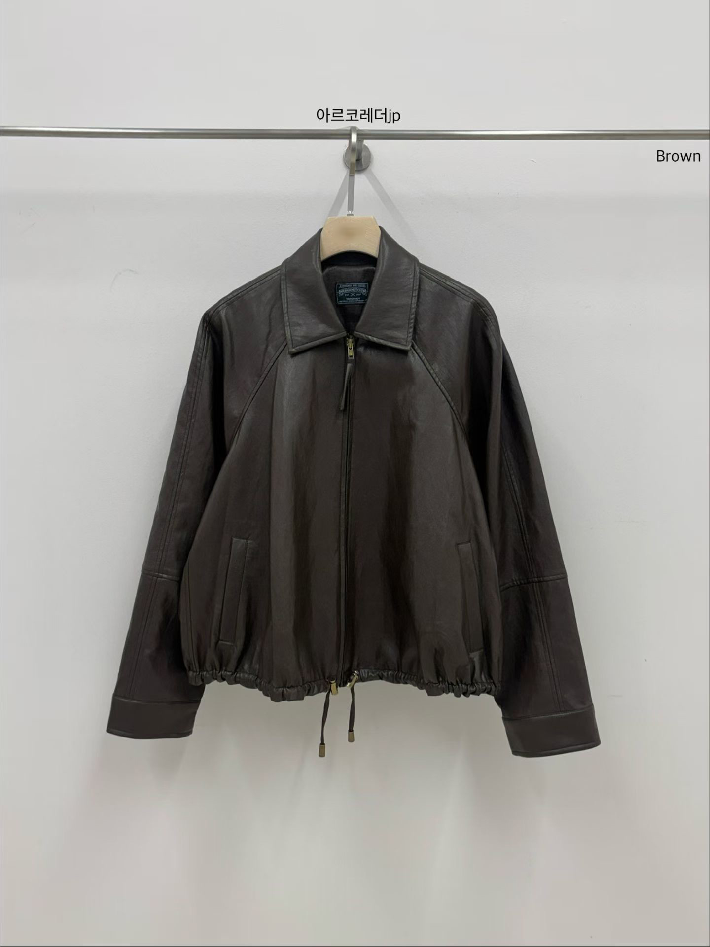 A97.小V家輕便傘狀PU皮外套