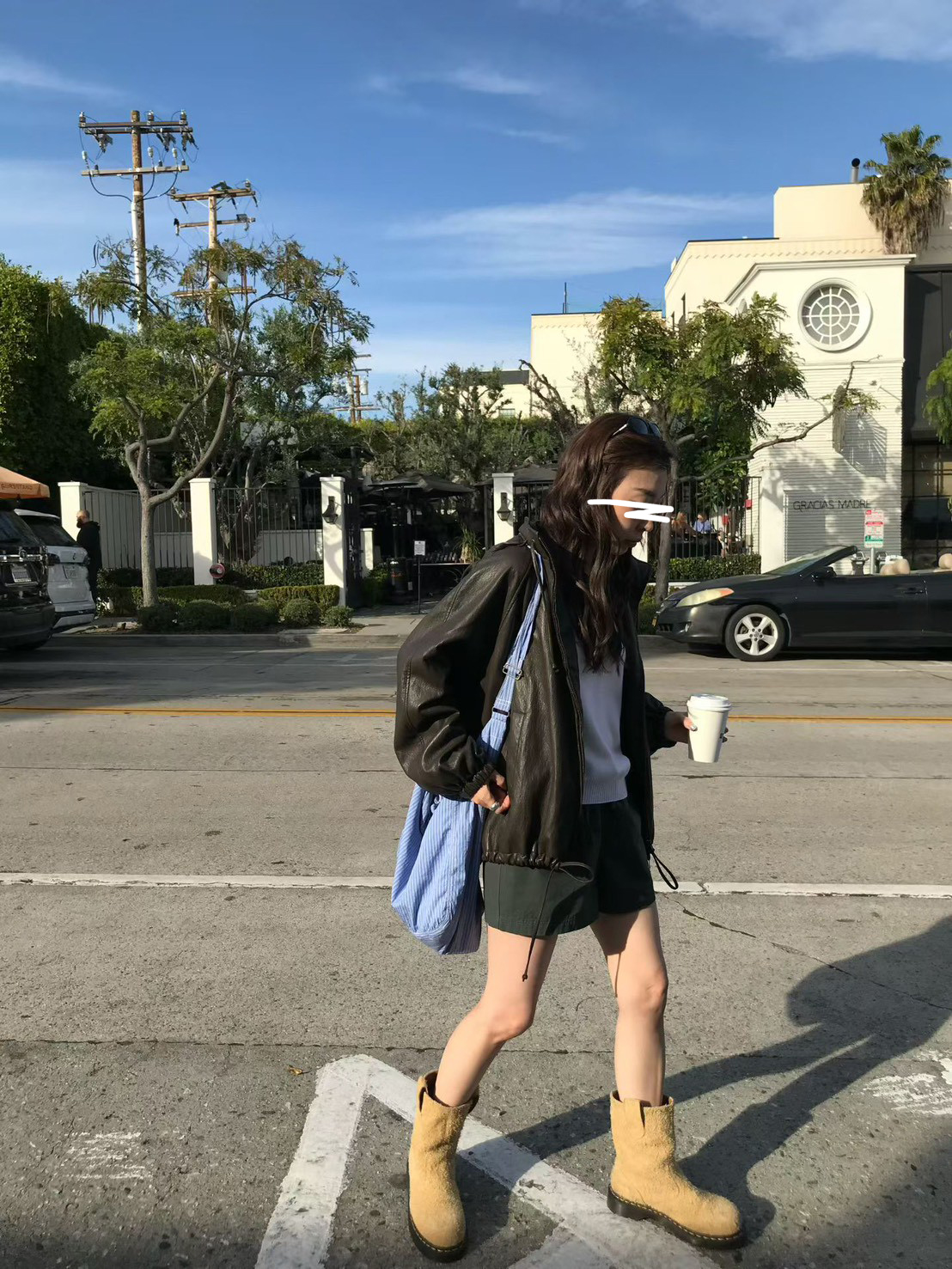 A98.小V家輕量連帽可拆PU皮外套