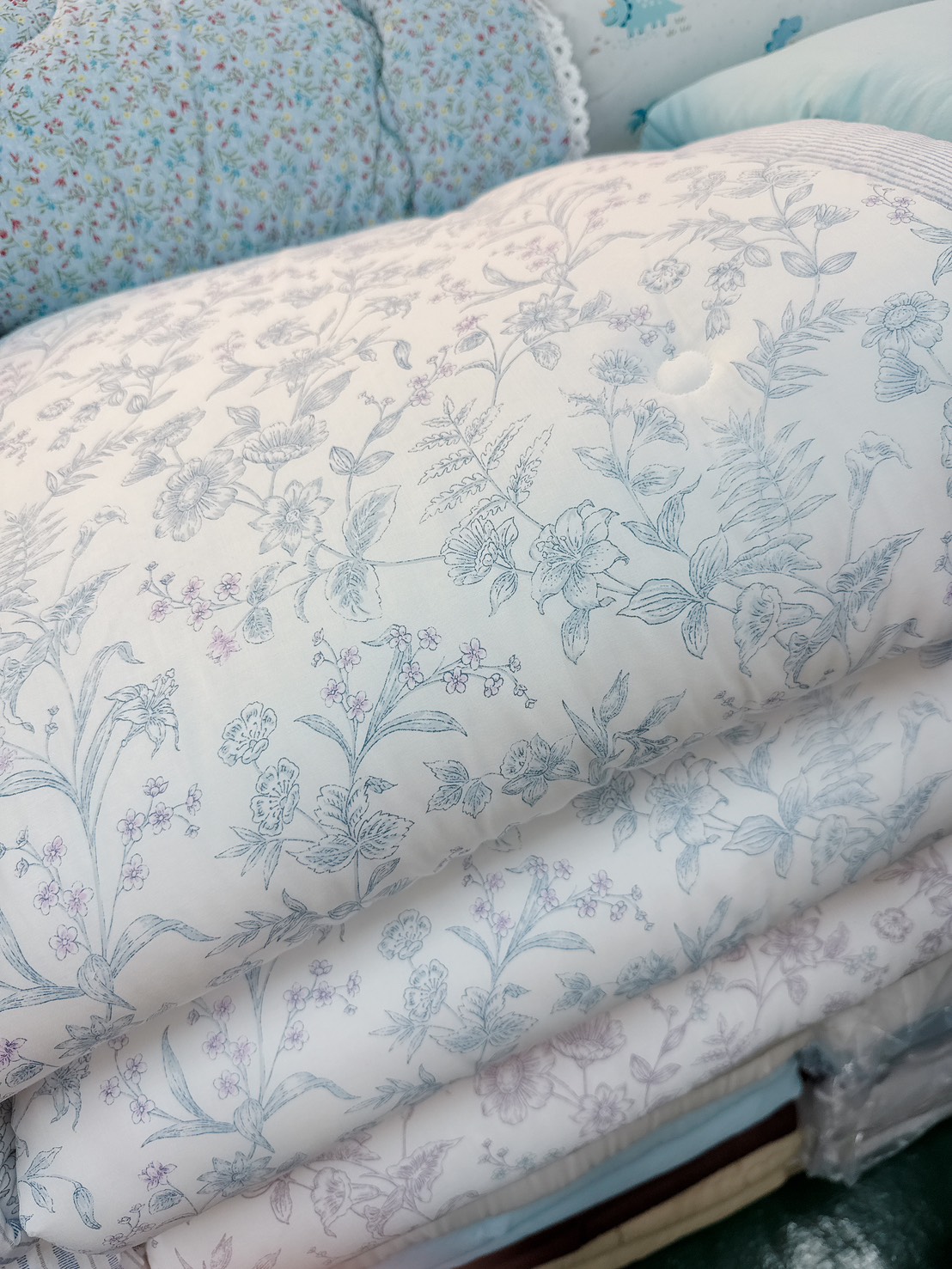 A26.優雅線條花草防滑床墊(110*210)