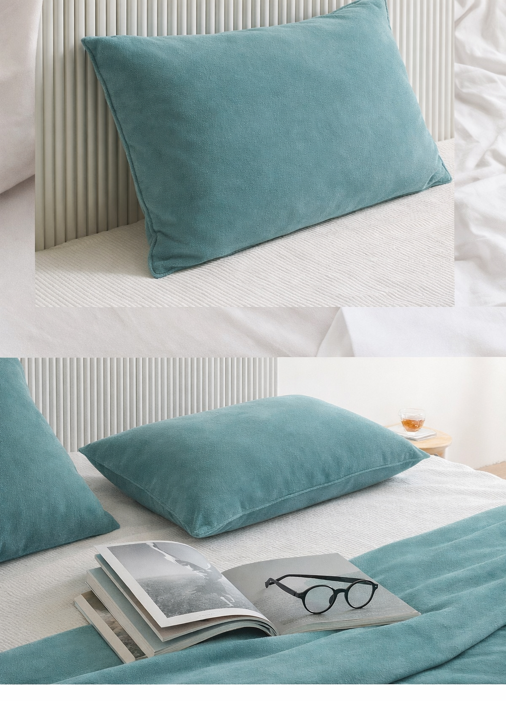 A02.素雅舒適絨面枕頭套(單入)