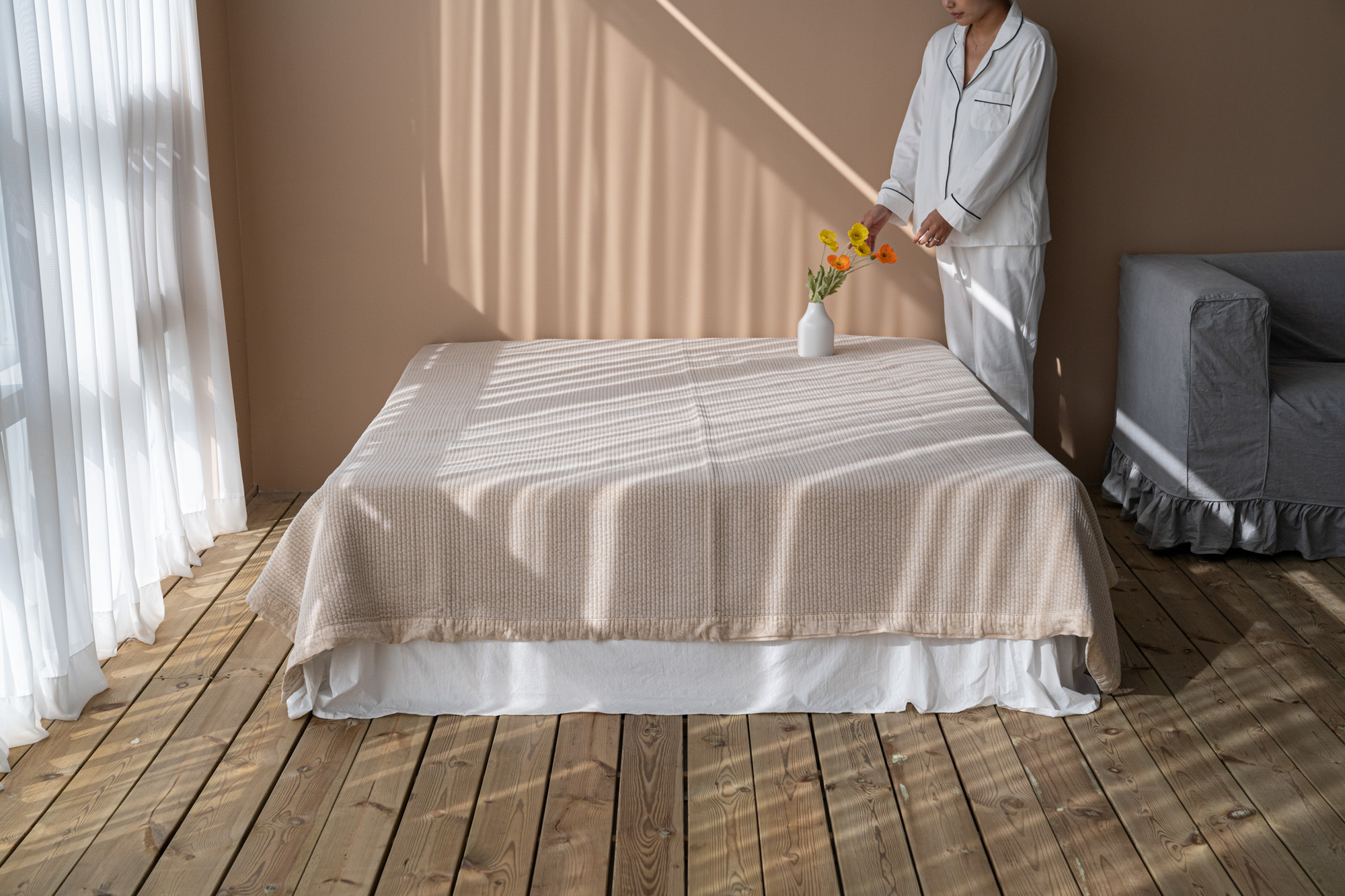 A05.素雅舒適莫代爾單絨面床墊K