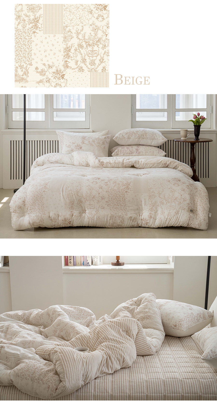 A22.古典花卉線條冬日雙人被Q