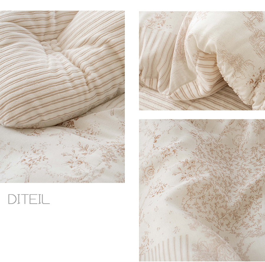 A22.古典花卉線條冬日雙人被Q