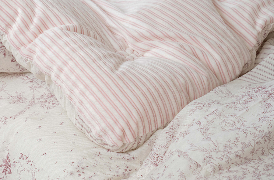 A22.古典花卉線條冬日雙人被Q