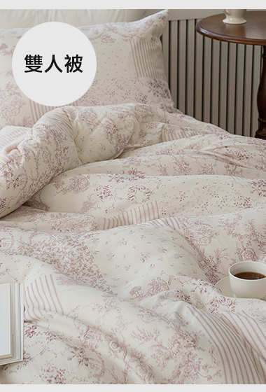 A22.古典花卉線條冬日雙人被Q
