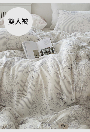 A22.古典花卉線條冬日雙人被Q