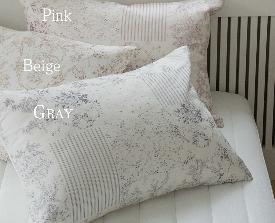 A20.古典花卉線條枕頭套(單入)