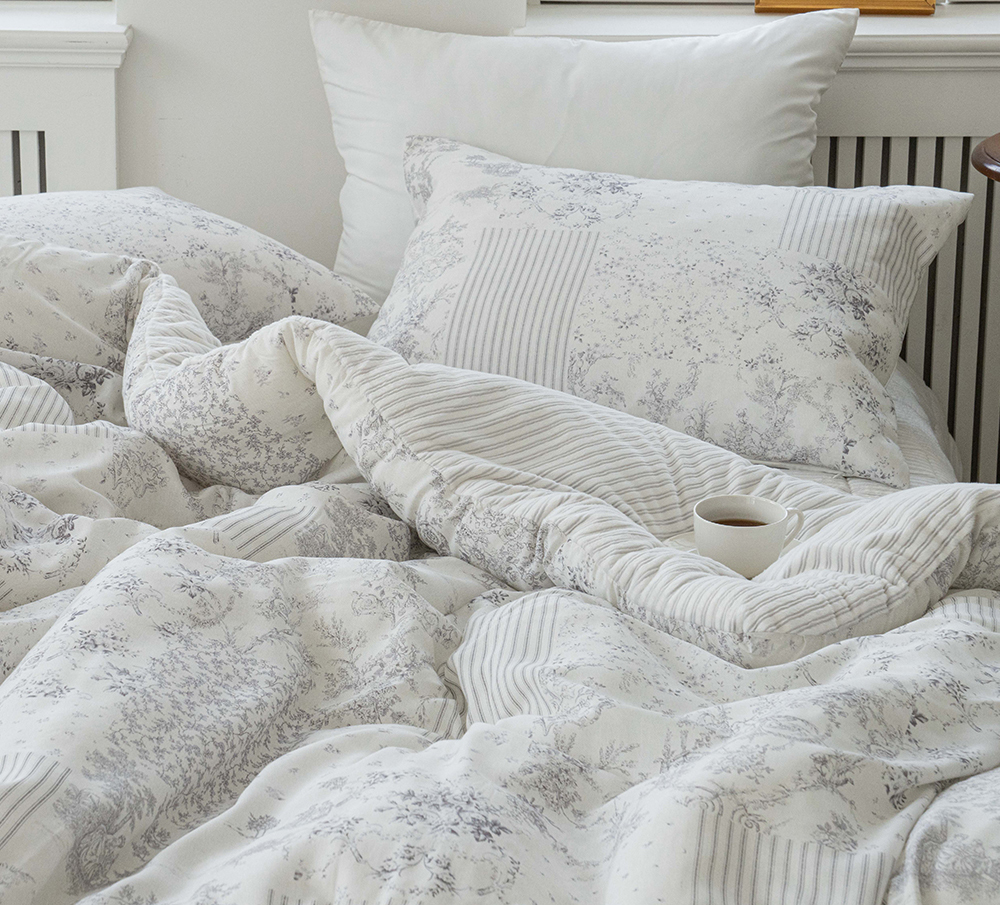 A20.古典花卉線條枕頭套(單入)