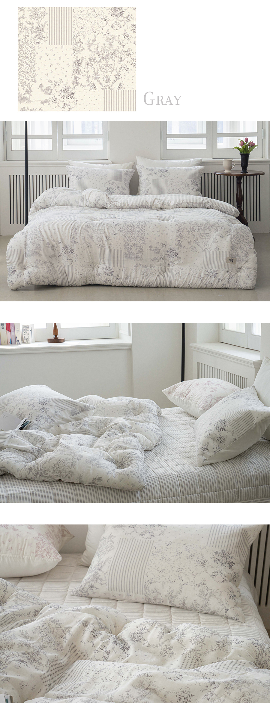 A20.古典花卉線條枕頭套(單入)