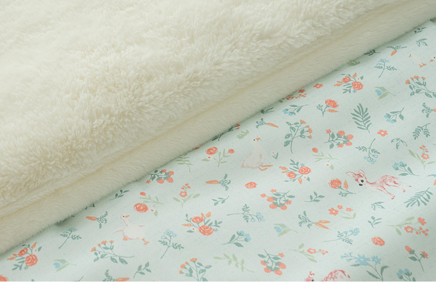 A19.花園滾邊線條冬日雙人被Q