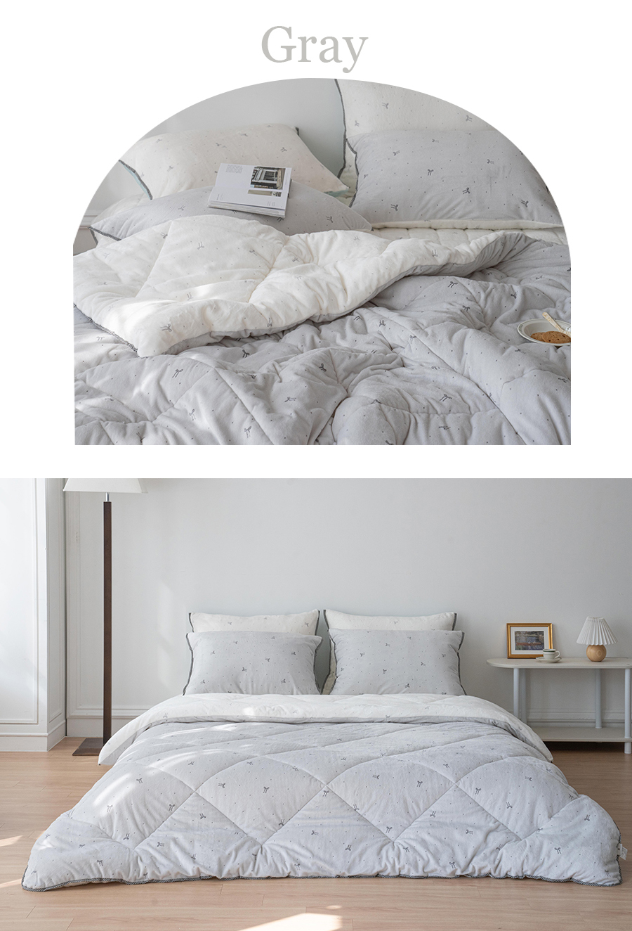 A12.點點蝴蝶結絨毛超細纖維單人被S