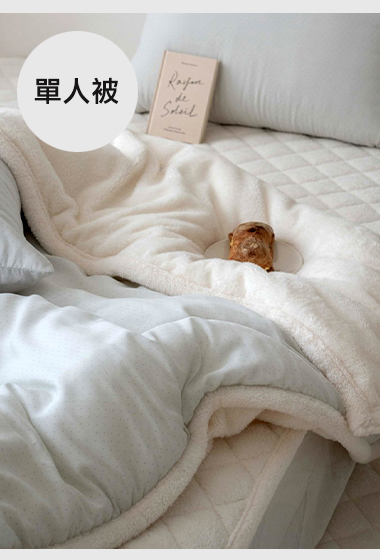 A10.溫柔點點雙面絨毛單人被S