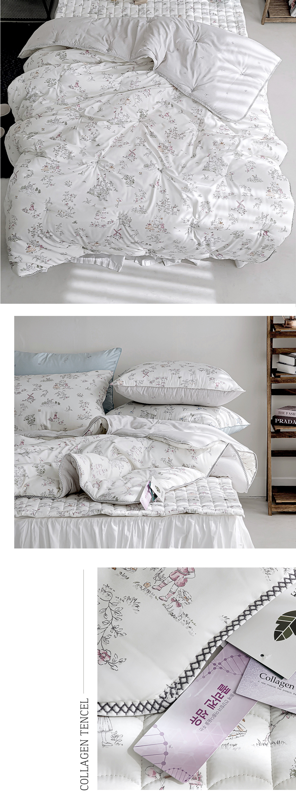 A08.歐洲童話城堡冬日膠原蛋白單人被S