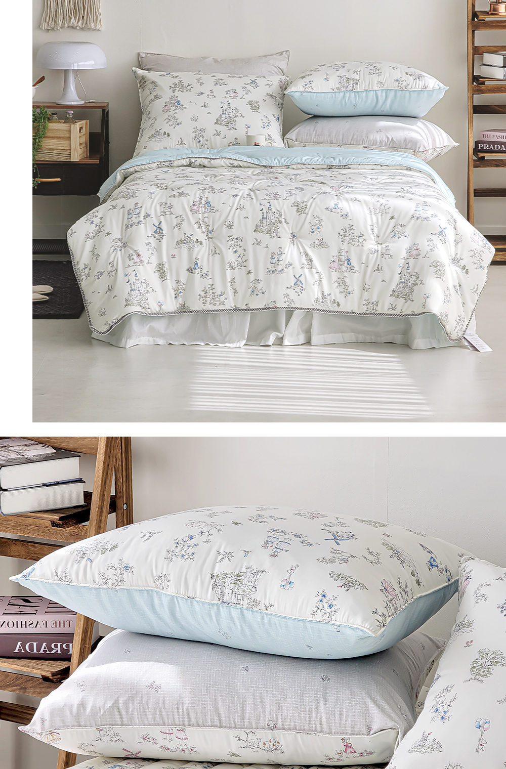 A07.歐洲童話城堡膠原蛋白枕頭套(單入)