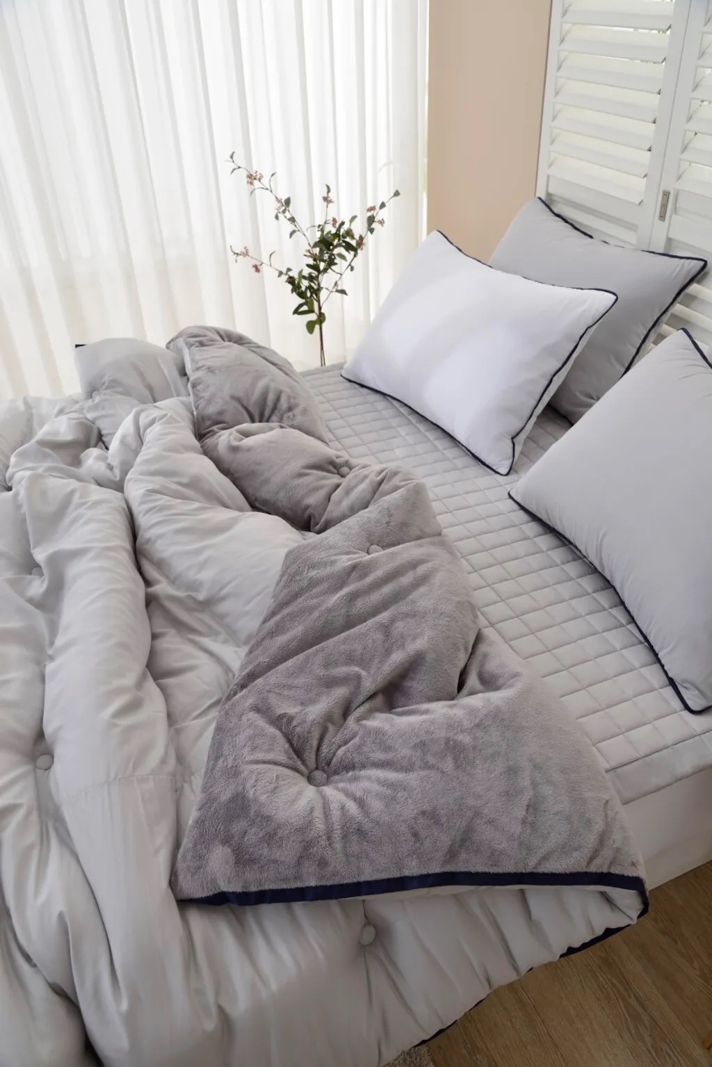 A04.莫蘭迪單面絨毛枕頭套(單入)