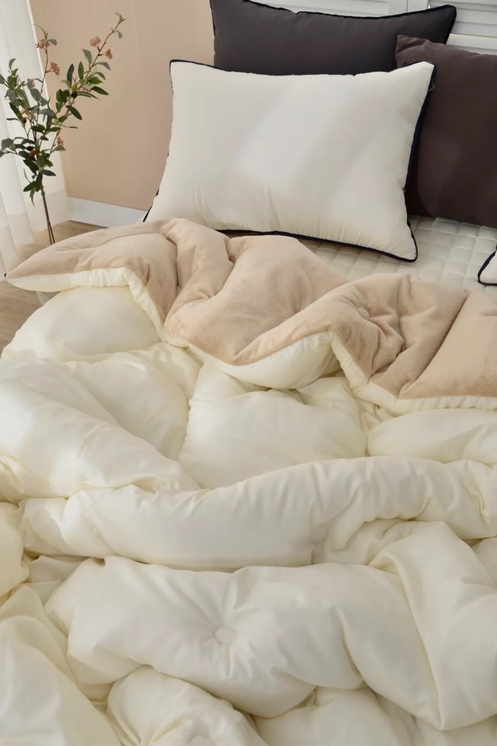 A04.莫蘭迪單面絨毛枕頭套(單入)