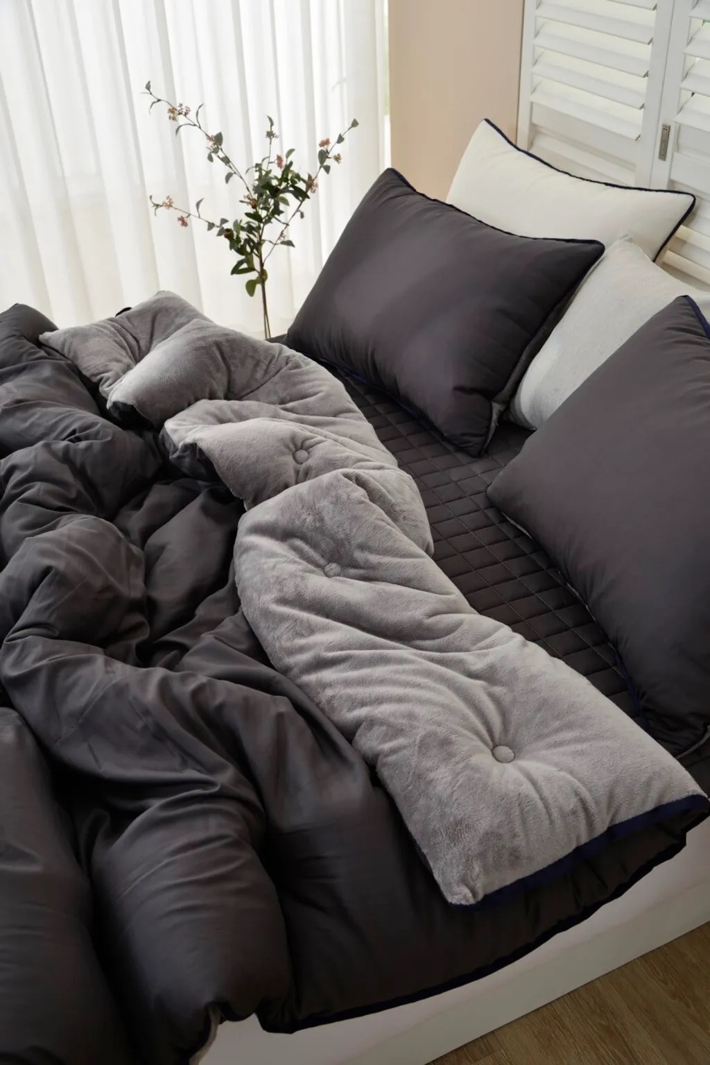 A04.莫蘭迪單面絨毛枕頭套(單入)