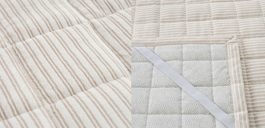 古典花卉線條冬日雙人床墊Q