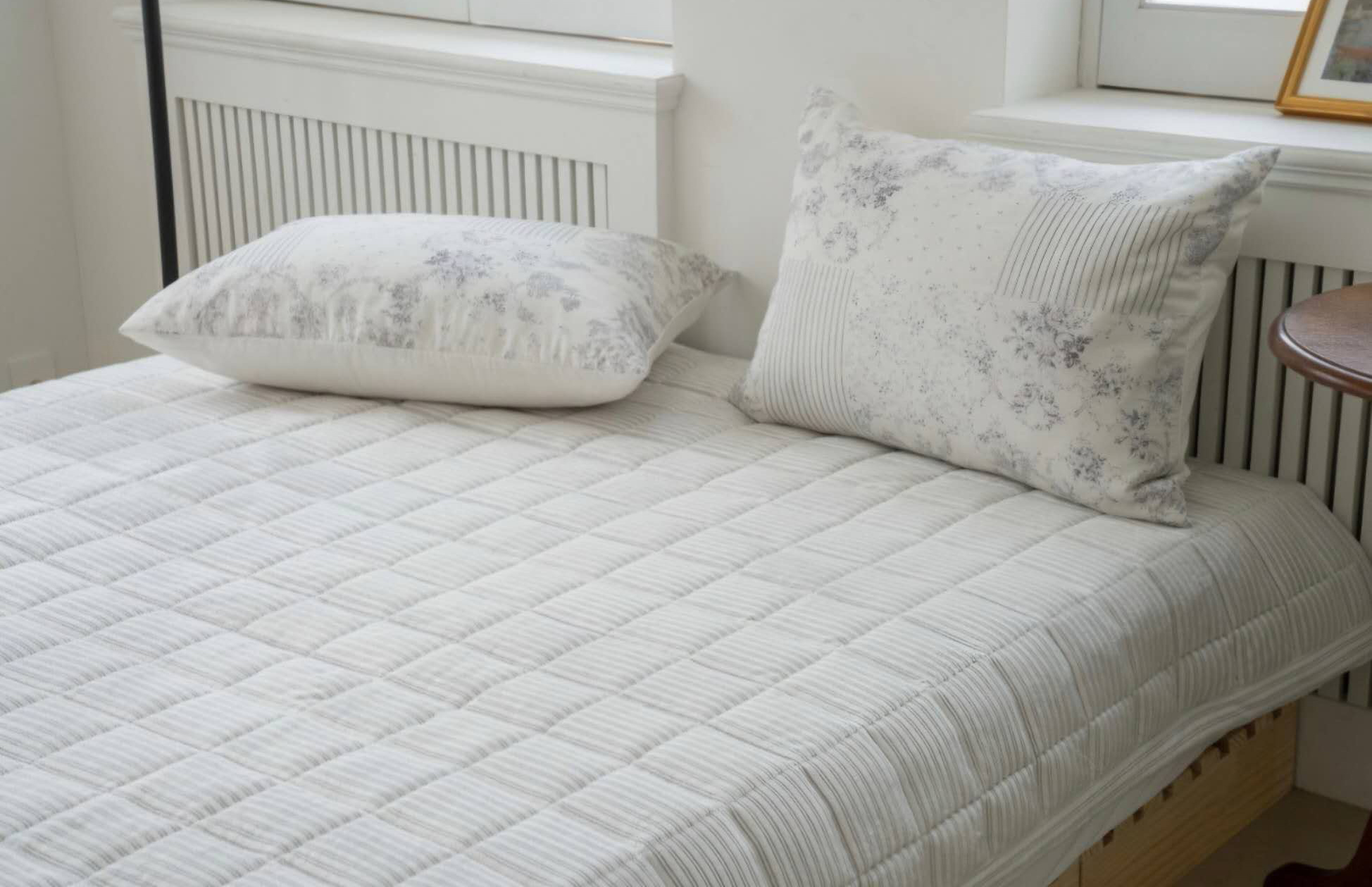 古典花卉線條冬日雙人床墊Q