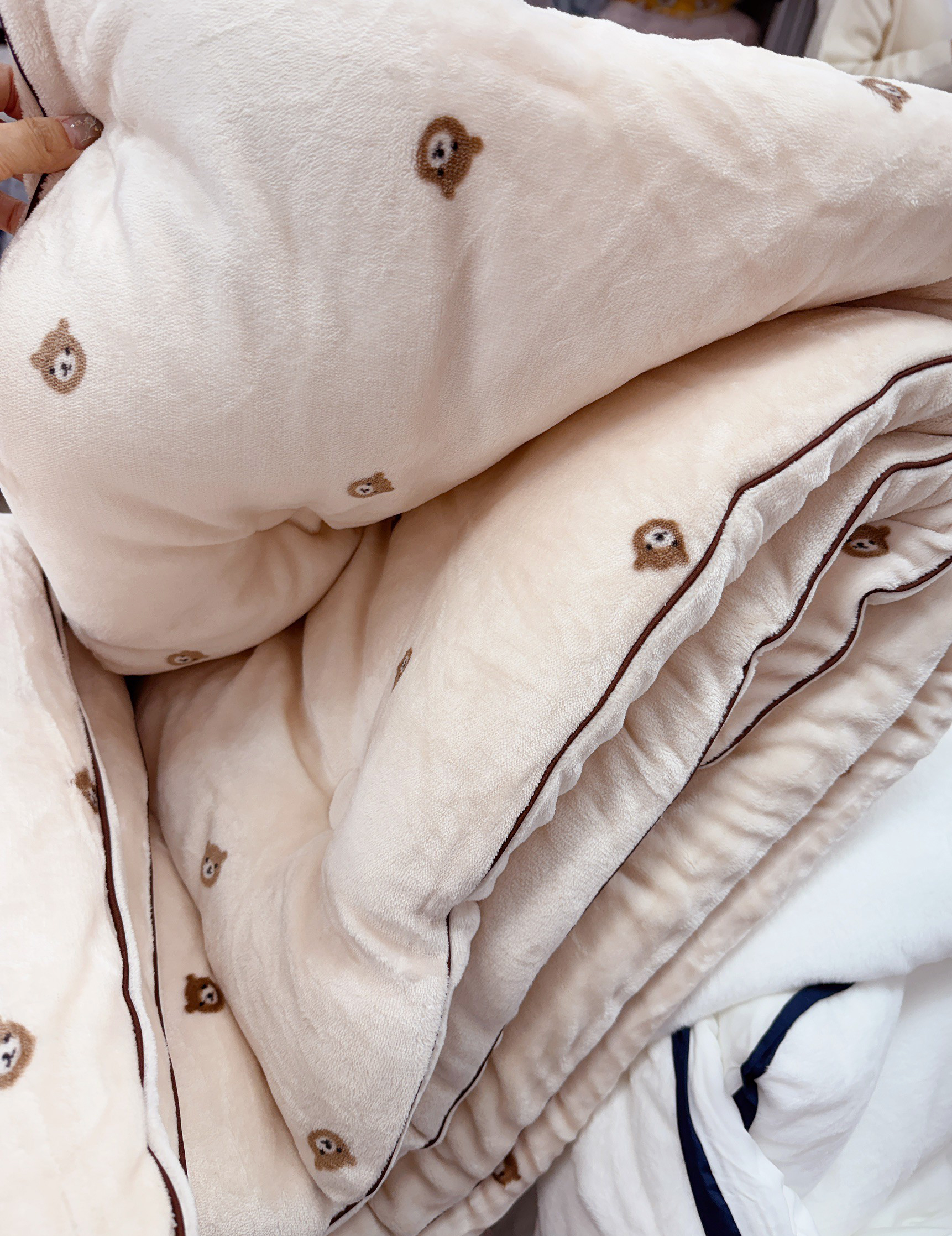 A34.可愛熊熊雙人床墊Q