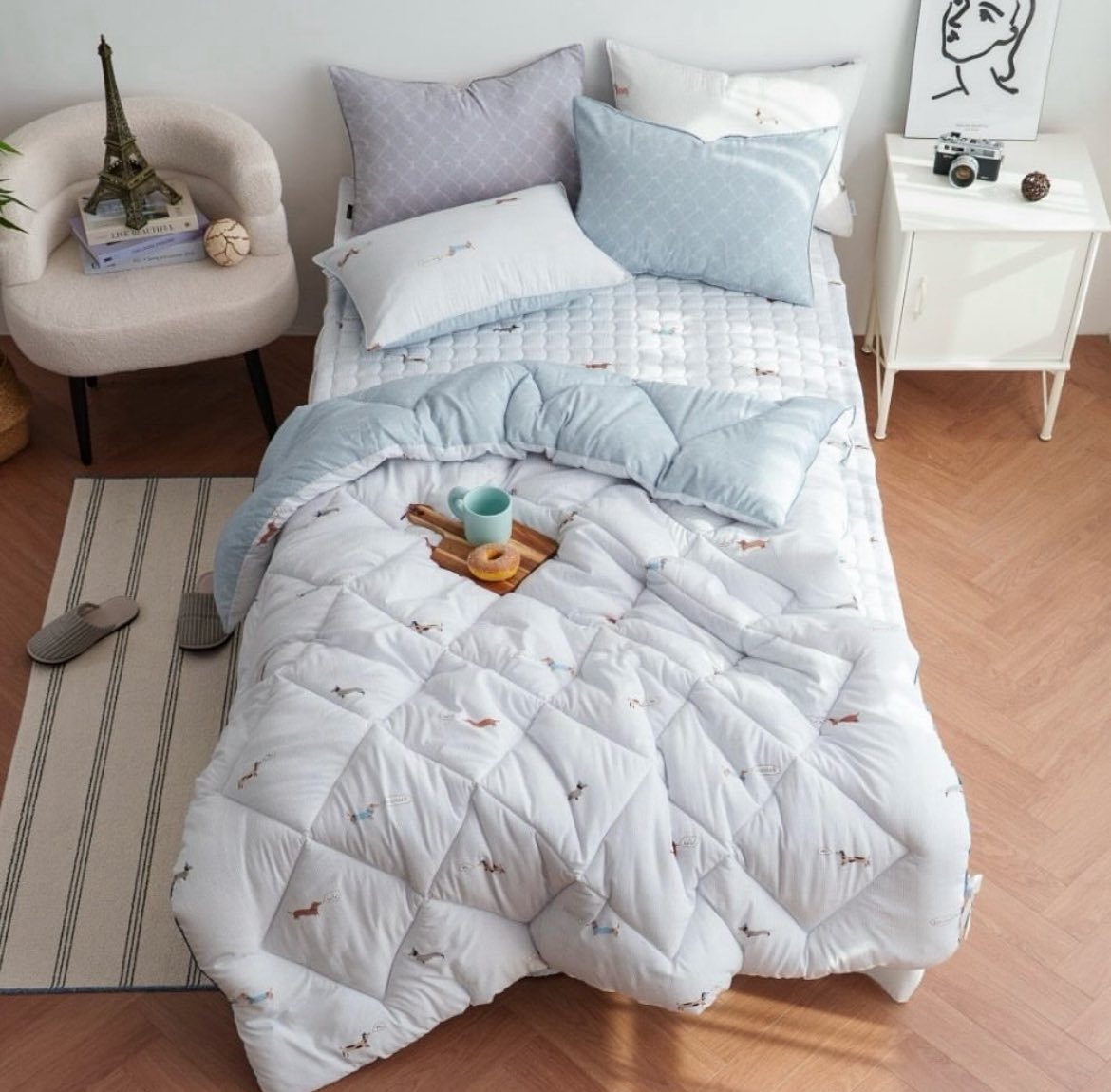 A36.俏皮臘腸狗狗莫代爾枕頭套(單入)