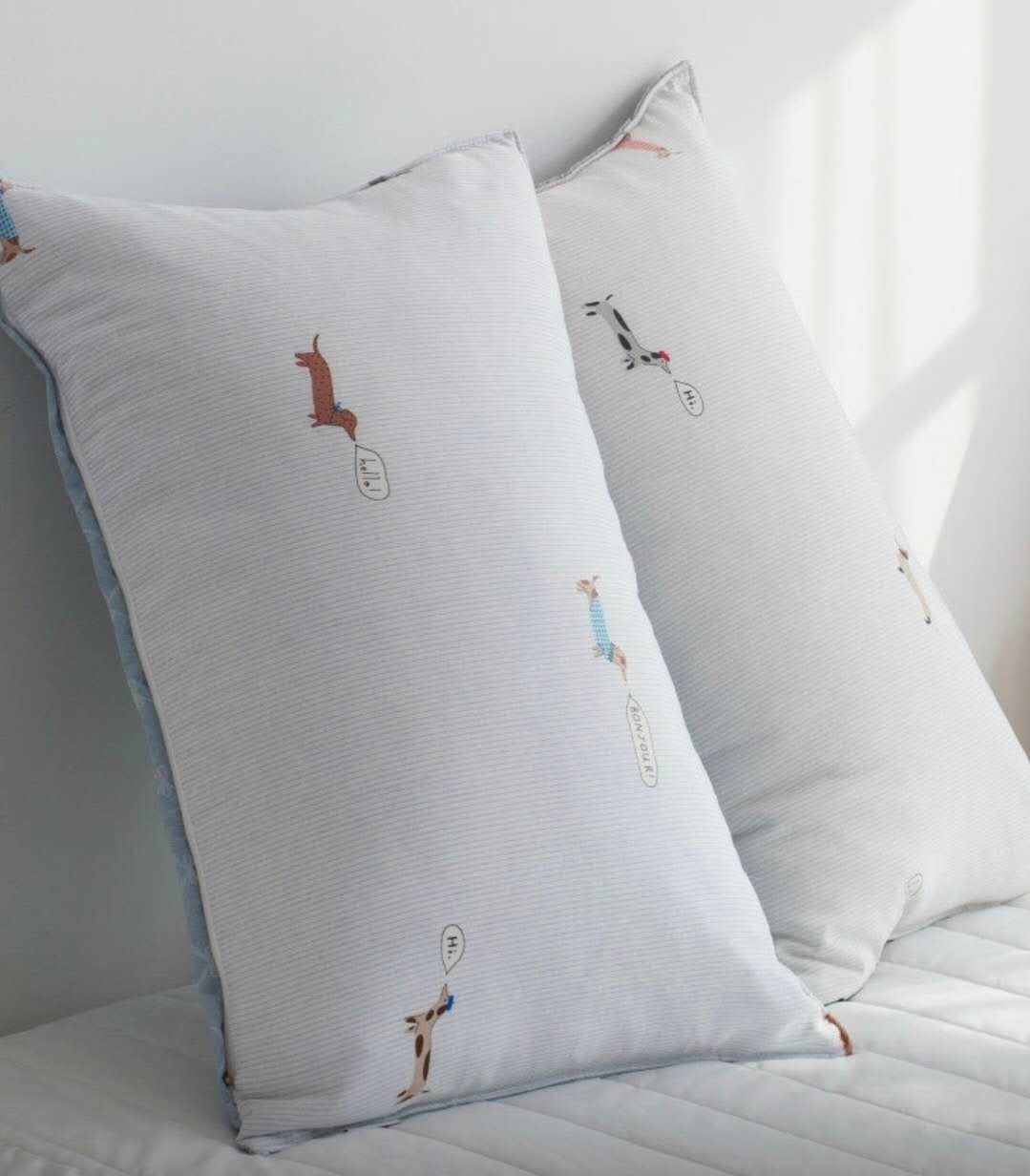 A36.俏皮臘腸狗狗莫代爾枕頭套(單入)