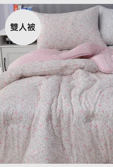 A42.貓咪花園天絲莫代爾單面絨雙人被Q