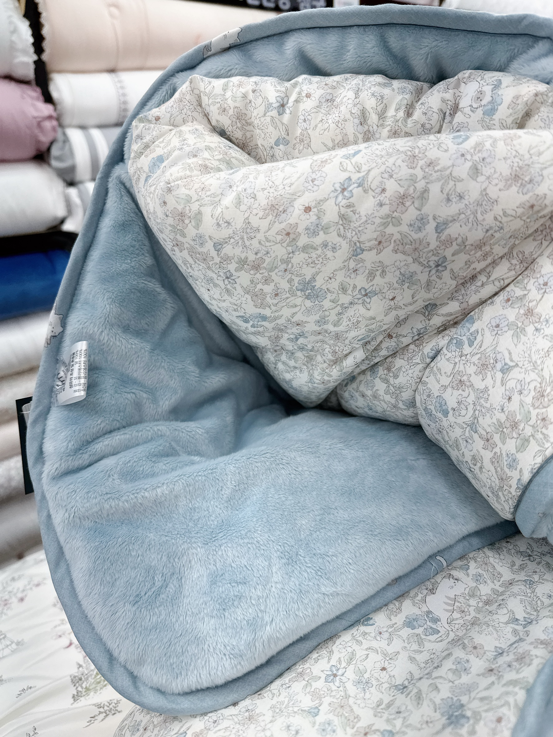 A41.貓咪花園天絲莫代爾單面絨單人被S